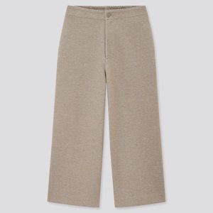 Uniqlo U cropped jersey wide pants